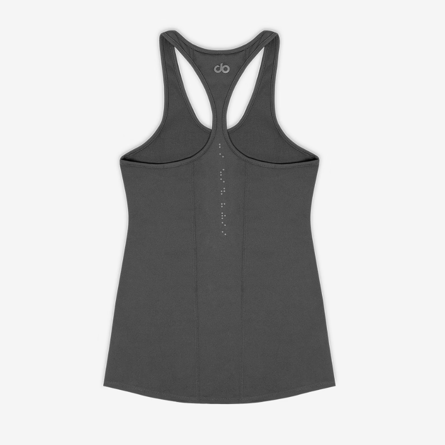 do Womens Cut Away Vest - Taupe