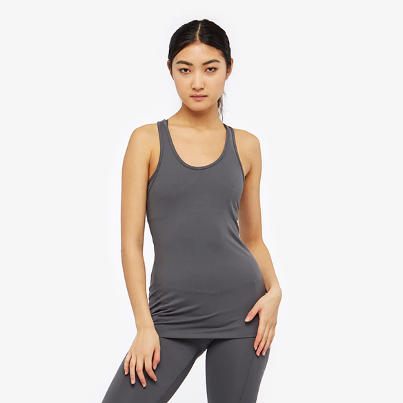 do Womens Cut Away Vest - Taupe