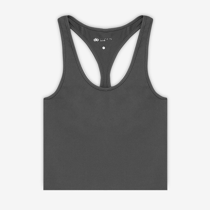 do Womens Cut Away Vest - Taupe