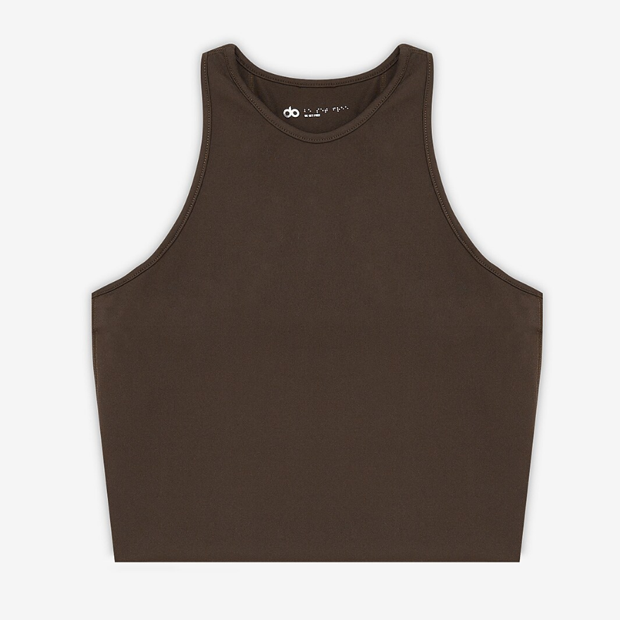 do Womens Cut Away Vest - Chocolate Aubergine