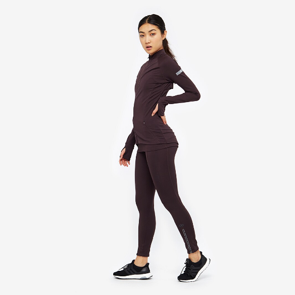 do Womens Zip Jacket - Chocolate Aubergine