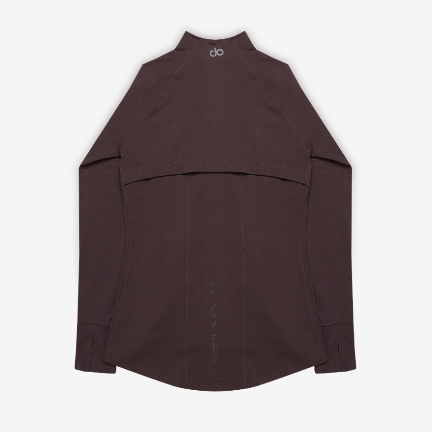 do Womens Zip Jacket - Chocolate Aubergine