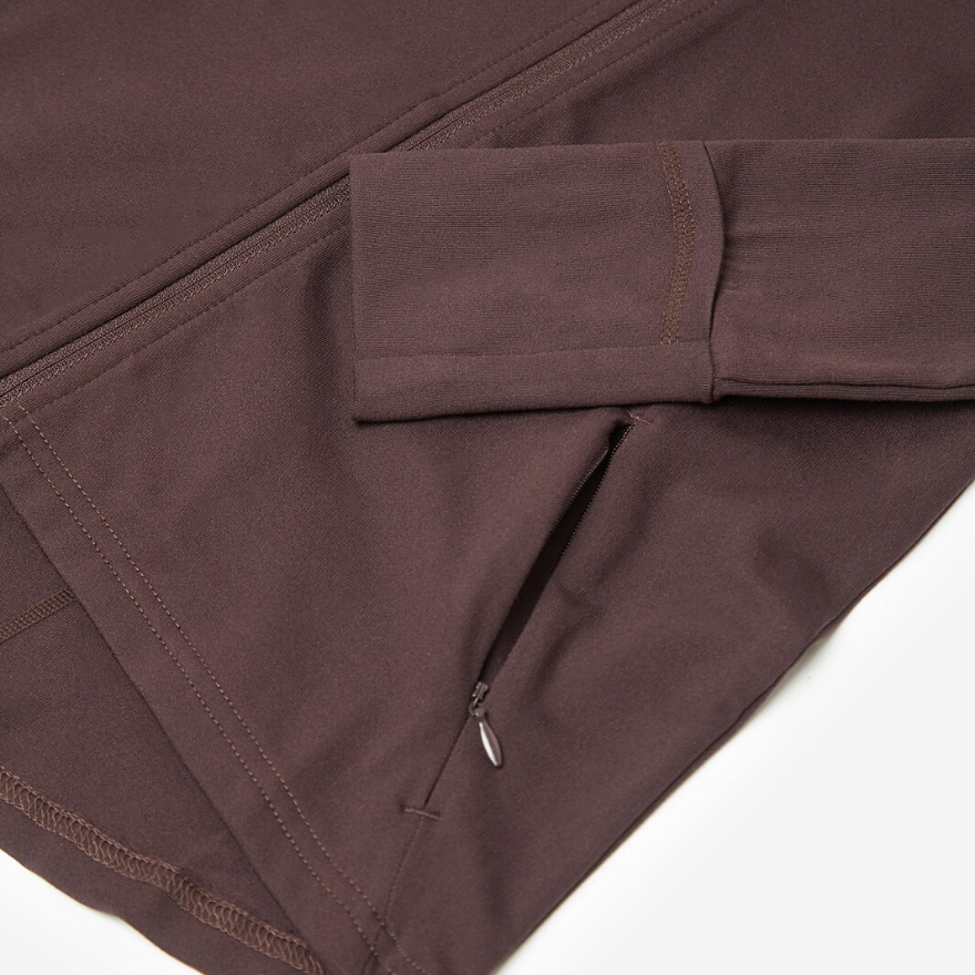 do Womens Zip Jacket - Chocolate Aubergine
