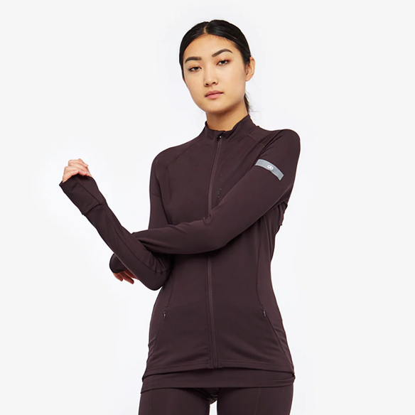 do Womens Zip Jacket - Chocolate Aubergine