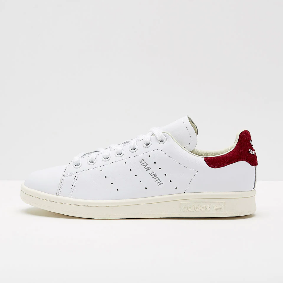 adidas Originals Womens Stan Smith - Ftwr White/Ftwr White/Collegiate Burgundy