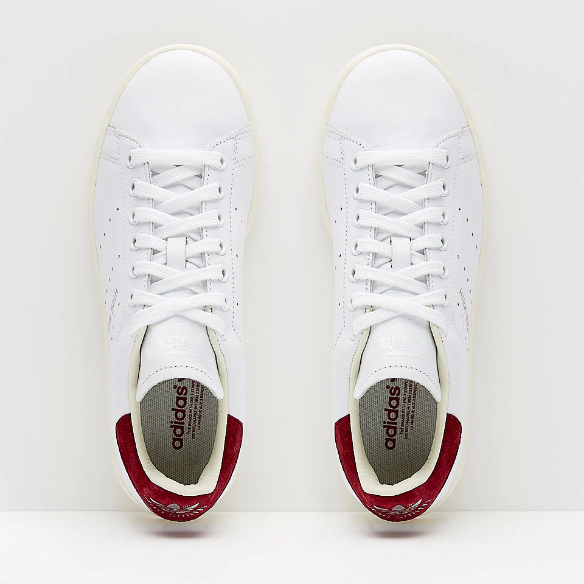 adidas Originals Womens Stan Smith - Ftwr White/Ftwr White/Collegiate Burgundy