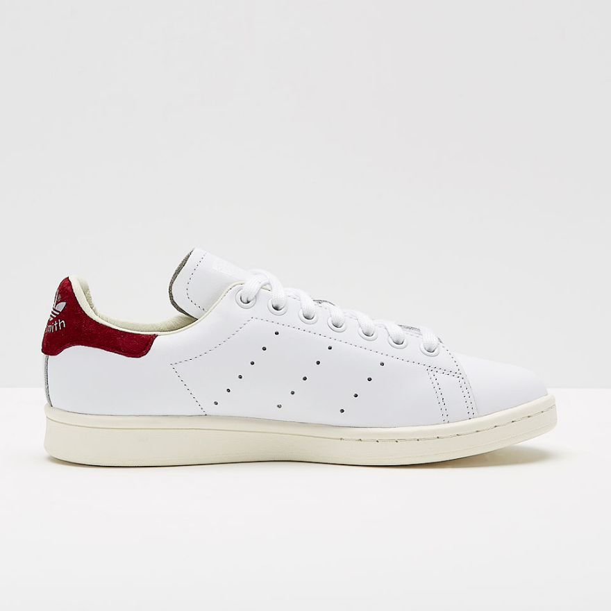 adidas Originals Womens Stan Smith - Ftwr White/Ftwr White/Collegiate Burgundy