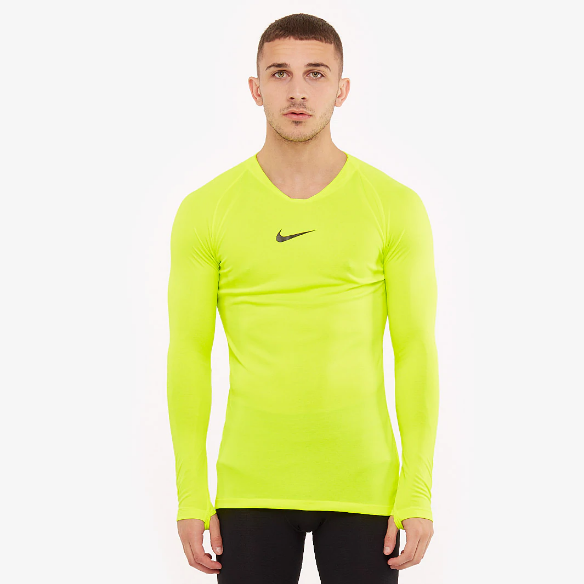 Nike Dri-FIT Park 1st Layer LS Jersey - Volt/Black