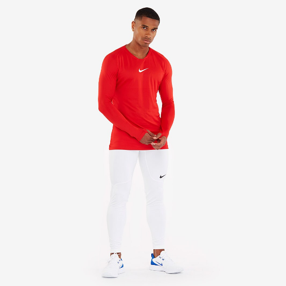 Nike Dri-FIT Park 1st Layer LS Jersey - University Red/White