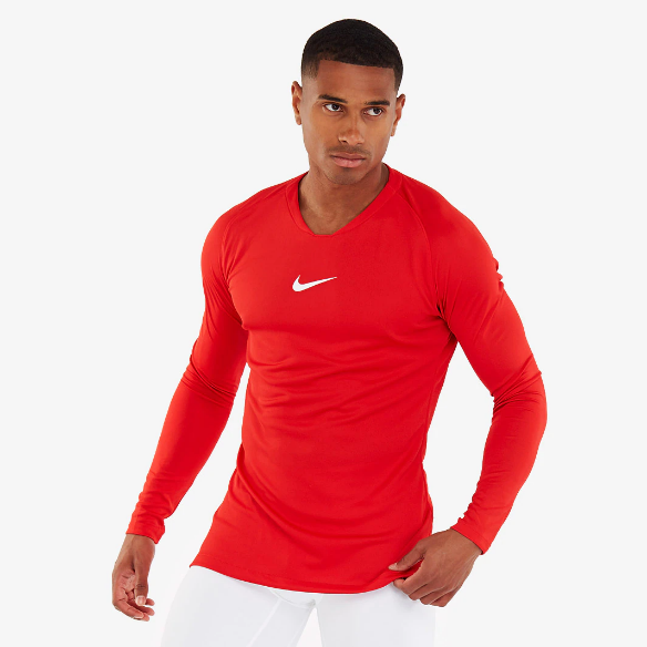 Nike Dri-FIT Park 1st Layer LS Jersey - University Red/White