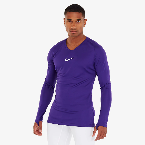 Nike Dri-FIT Park 1st Layer LS Jersey - Court Purple/White