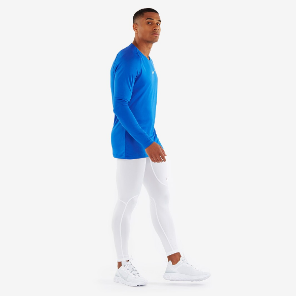 Nike Dri-FIT Park 1st Layer LS Jersey - Royal Blue/White