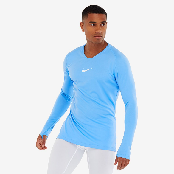 Nike Dri-FIT Park 1st Layer LS Jersey - University Blue/White