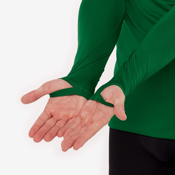 Nike Dri-FIT Park 1st Layer LS Jersey - Pine Green/White