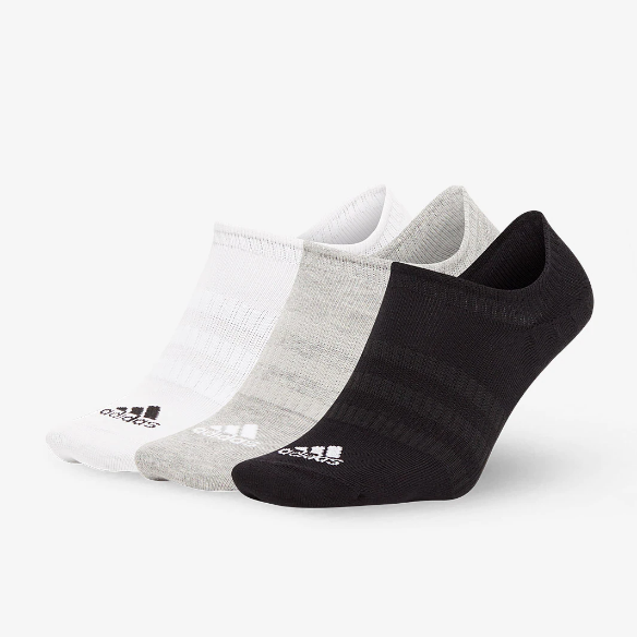 adidas Lightweight No Show Socks 3 Pack