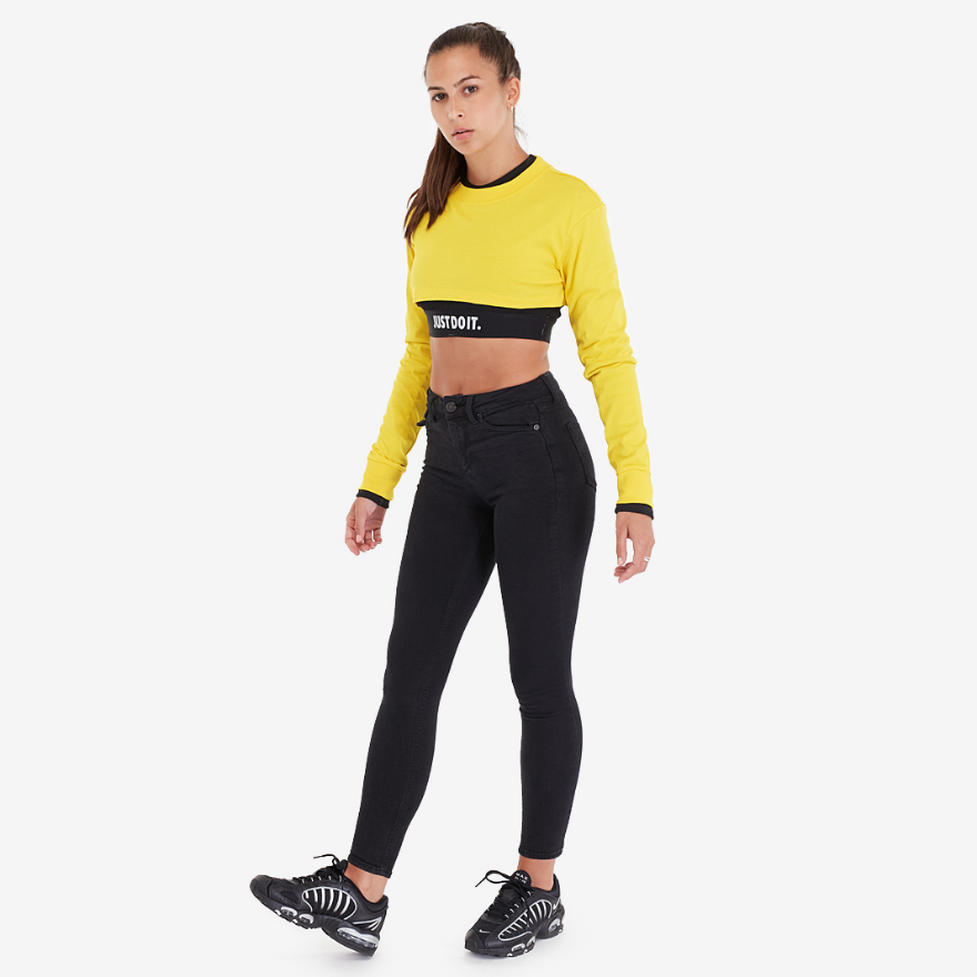 Nike Womens Sportswear Top LS Crop
