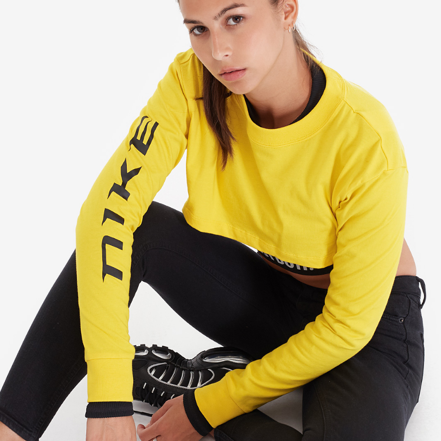 Nike Womens Sportswear Top LS Crop