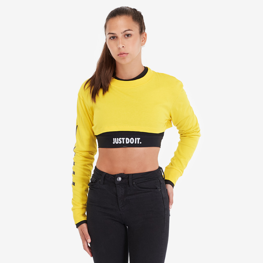 Nike Womens Sportswear Top LS Crop
