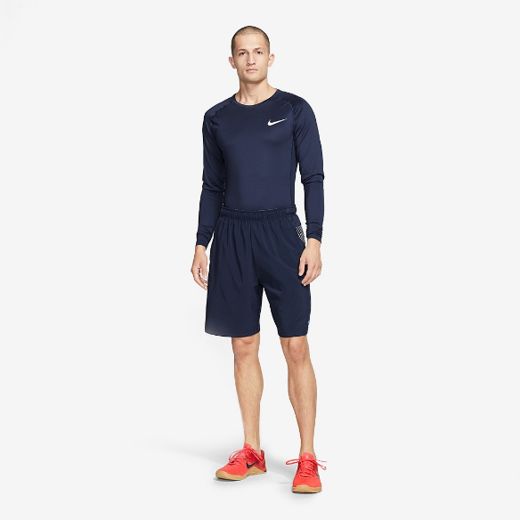 Nike Pro Tight-Fit LS TopObsidian/White