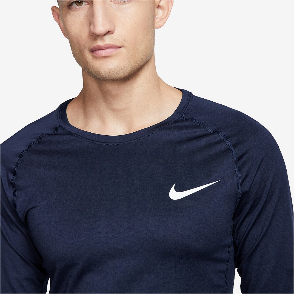 Nike Pro Tight-Fit LS TopObsidian/White