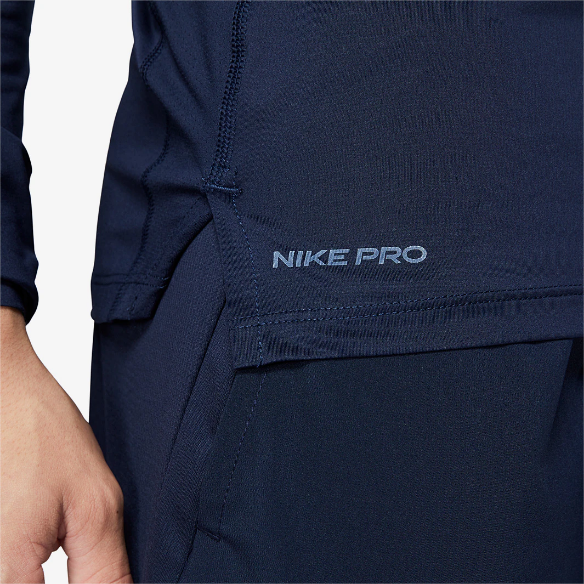 Nike Pro Tight-Fit LS TopObsidian/White