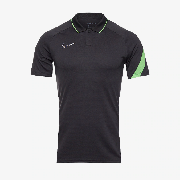 Nike Academy Pro Polo Shirt - Anthracite/Green Strike/White