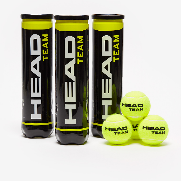 HEAD Team Championship 4 Ball Tube Tri-Pack - Yellow