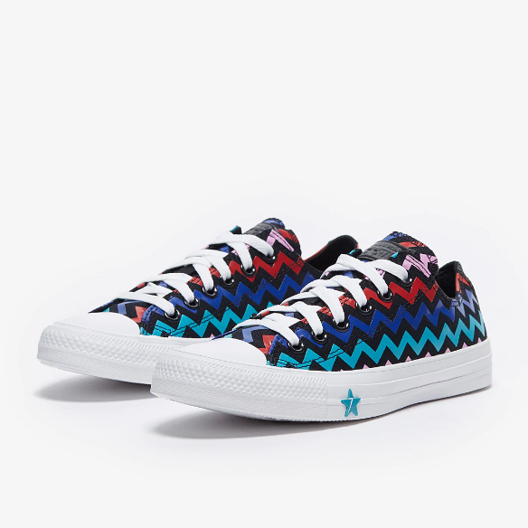 Converse Womens Chuck Taylor All Star - Black/Peony Pink/Rapid Teal