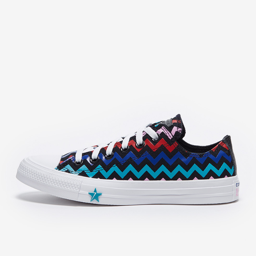 Converse Womens Chuck Taylor All Star - Black/Peony Pink/Rapid Teal