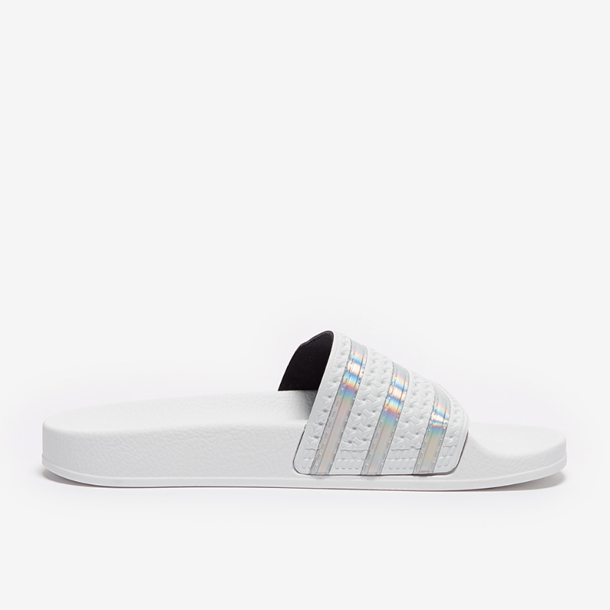 adidas Originals Womens adiletteCrystal White/Ftwr White/Crystal White