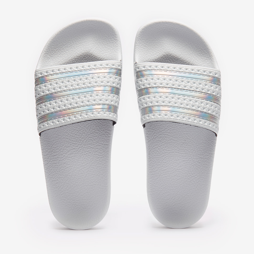 adidas Originals Womens adiletteCrystal White/Ftwr White/Crystal White