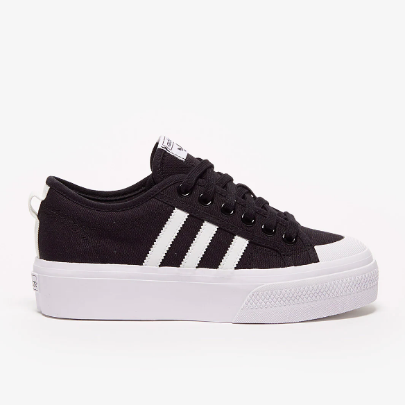 adidas Originals Womens Nizza Platform - Core Black/Ftwr White