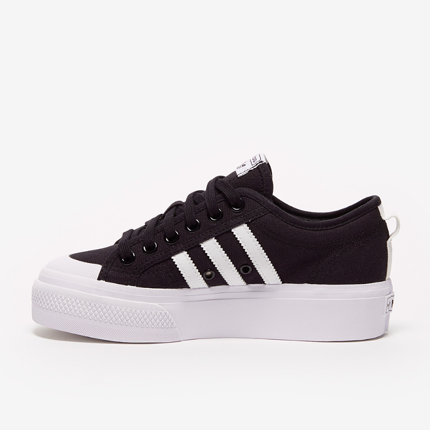 adidas Originals Womens Nizza Platform - Core Black/Ftwr White