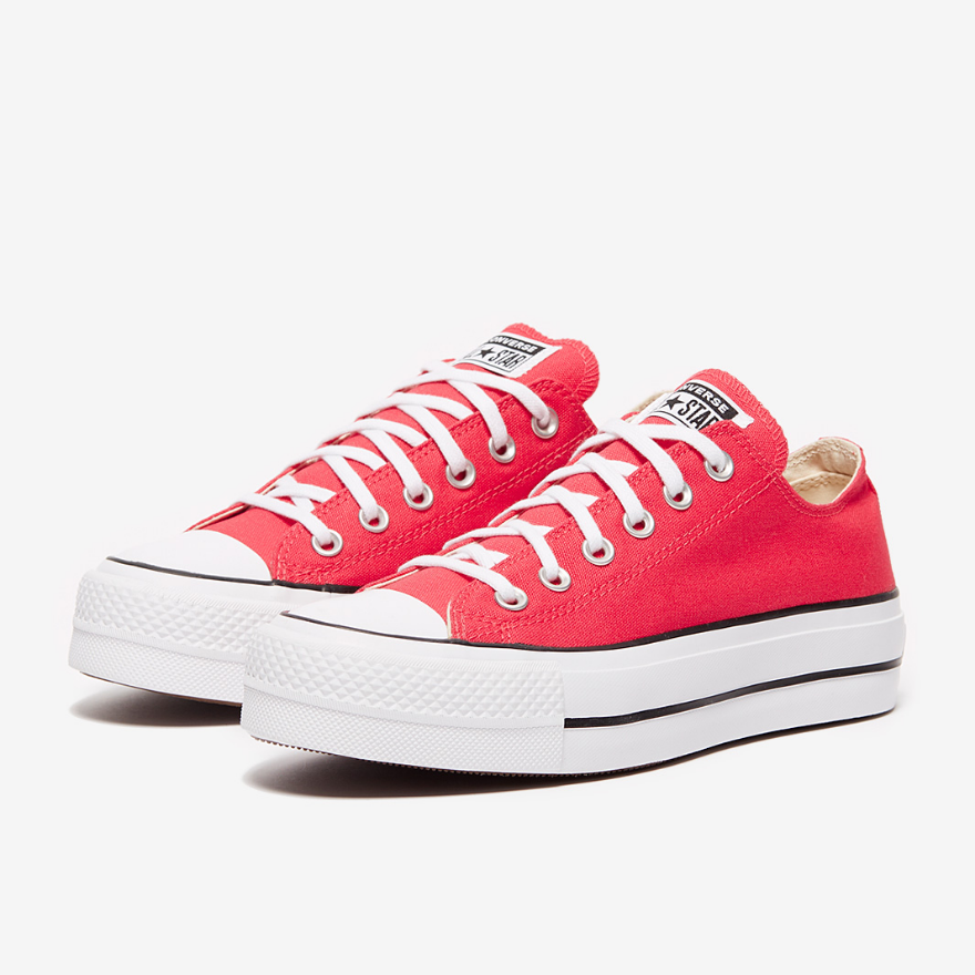 Converse Womens Chuck Taylor All Star Lift Ox - Carmine Pink/White/Black