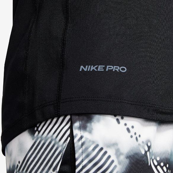Nike Boys Pro Short Sleeve Top - Black/White