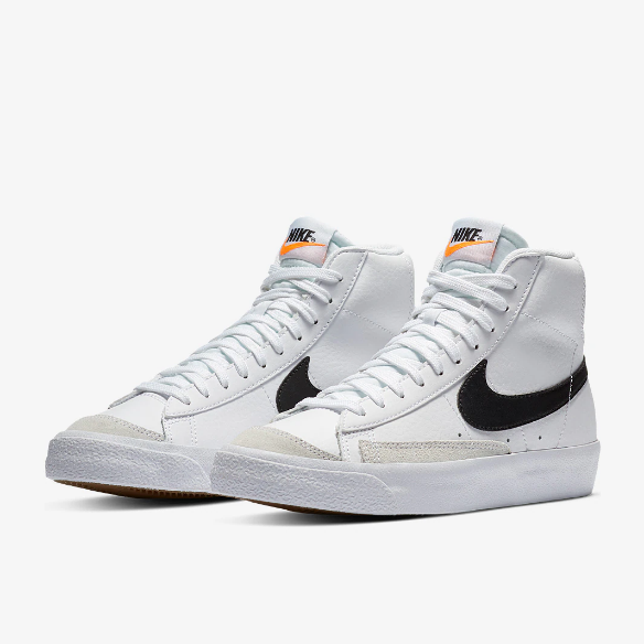 Nike Sportswear Blazer Mid 77 Older Kids (GS) - White/Black/Team Orange