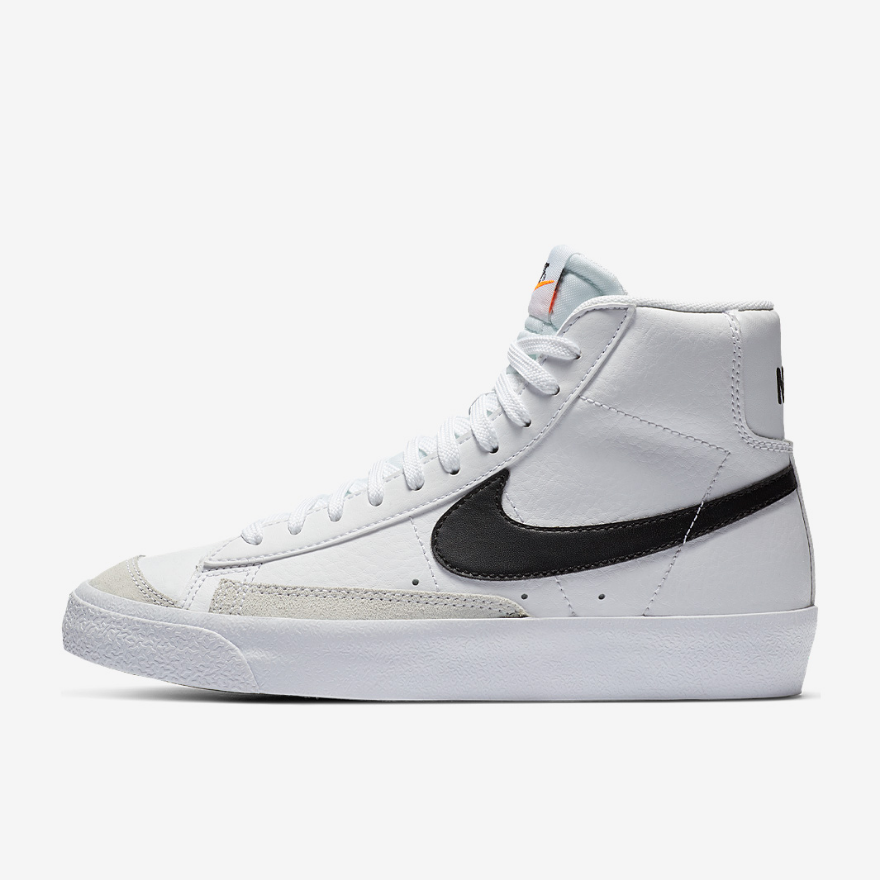 Nike Sportswear Blazer Mid 77 Older Kids (GS) - White/Black/Team Orange