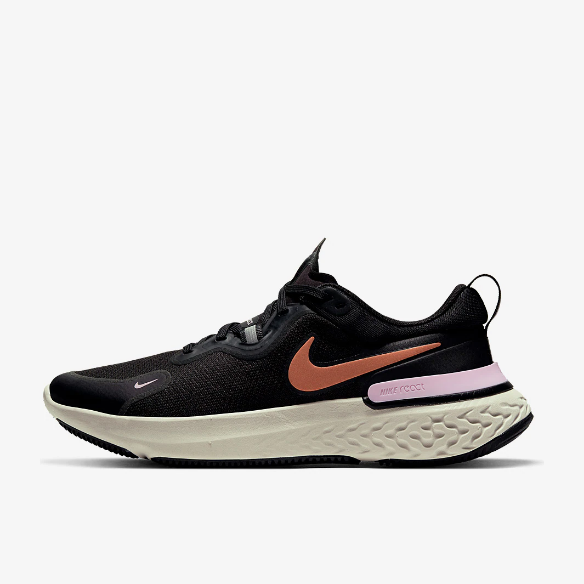 Nike Womens React Miler - Black/Metallic Copper-Lt Arctic Pink