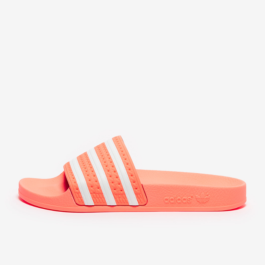 adidas Originals Womens AdiletteSemi Flash Orange/Ftwr White/Semi Flash Orange