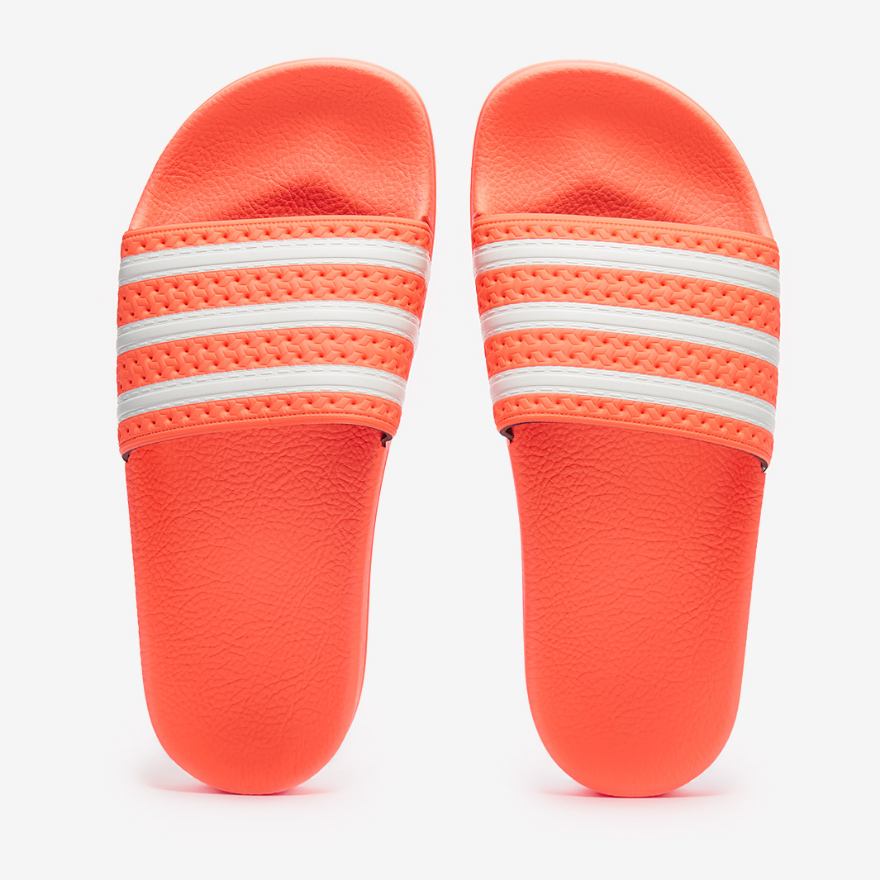 adidas Originals Womens AdiletteSemi Flash Orange/Ftwr White/Semi Flash Orange