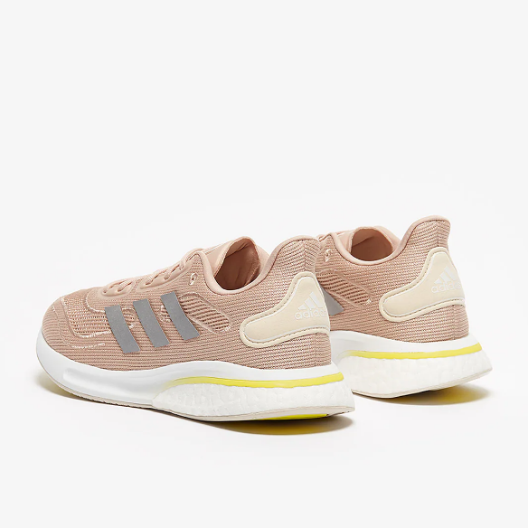 adidas Womens Supernova - Ash Pearl/Crystal White/Acid Yellow