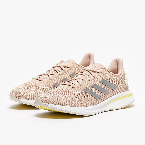 adidas Womens Supernova - Ash Pearl/Crystal White/Acid Yellow