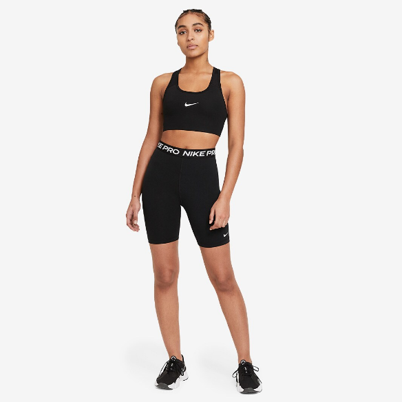 Nike Womens Swoosh Bra 2.0 - Black/White