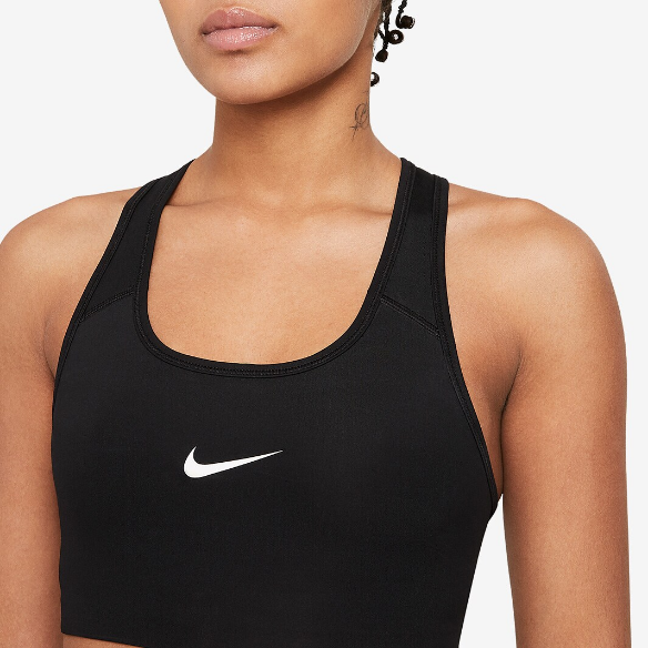 Nike Womens Swoosh Bra 2.0 - Black/White