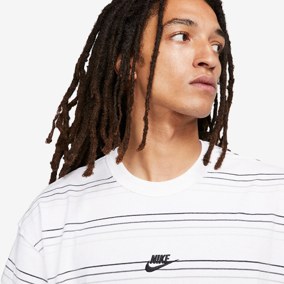 Nike Sportswear Premium Essential Stripe Tee - White