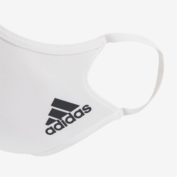 adidas Face Cover S 3 Pack - White