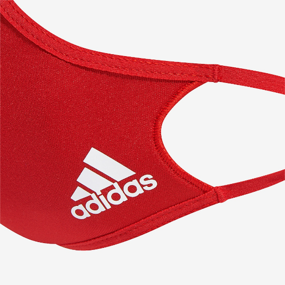 adidas Face Cover S 3 Pack - Power Red