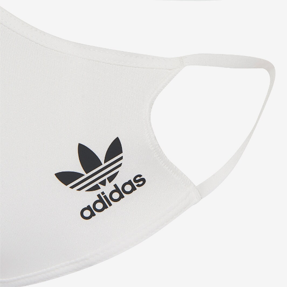 adidas Face Cover M/L 3 Pack - White/Black
