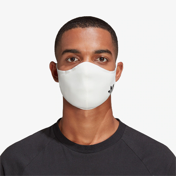adidas Face Cover M/L 3 Pack - White/Black