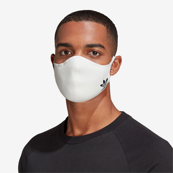 adidas Face Cover M/L 3 Pack - White/Black